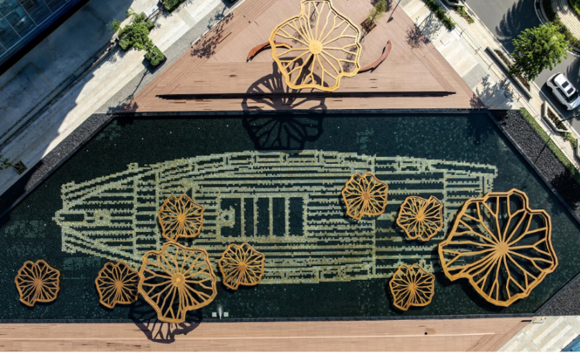 Công viên lá sen tại Grand Marina, Saigon - tinh hoa thế giới trên nền di sản Ba Son.