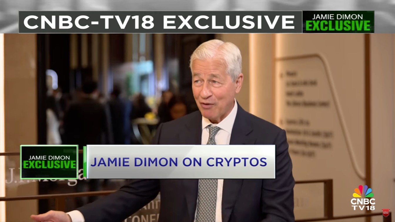 CEO JPMorgan: Fed khó hạ lãi suất tiếp, stablecoin không đe dọa ngân hàng (Nguồn: CNBC) CEO JPMorgan: Fed khó hạ lãi suất tiếp, stablecoin không đe dọa ngân hàng (Nguồn: CNBC)