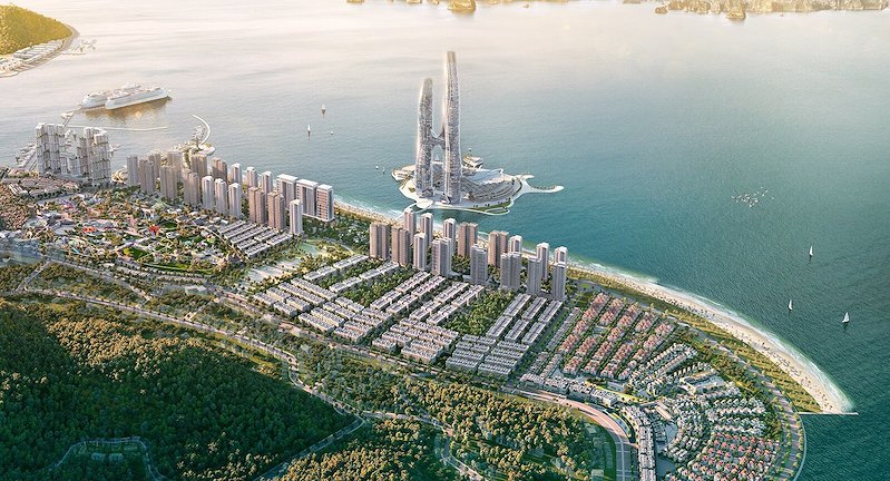 Phối cảnh quần thể đô thị nghỉ dưỡng Sun Elite City (Hạ Long) do Sun Group phát triển Phối cảnh quần thể đô thị nghỉ dưỡng Sun Elite City (Hạ Long) do Sun Group phát triển
