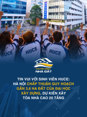 Tin vui với sinh viên HUCE: Hà Nội chấp thuận quy hoạch gần 3,6 ha đất của Đại học Xây dựng, dự kiến xây tòa nhà cao 20 tầng