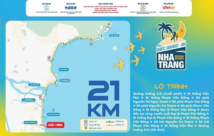 Libera Nha Trang chờ đón runner trên cung đường 21km của Nha Trang Night Run 2026