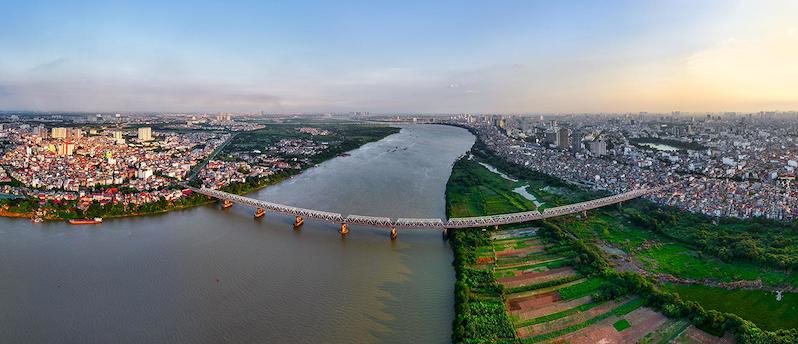 Một góc Hà Nội hai bên sông Hồng
