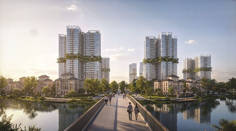 Phối cảnh Khu đô thị đa mục tiêu Bắc Thăng Long Urban City