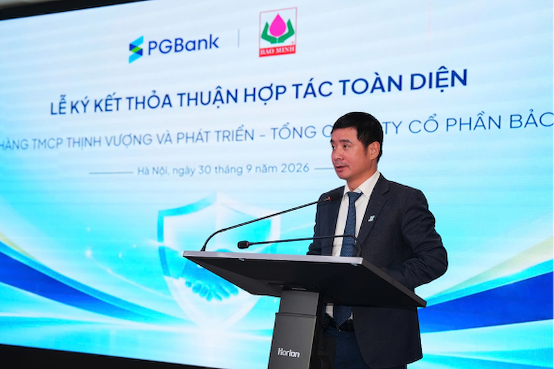 Ông Nguyễn Văn Hương – Tổng Giám đốc PGBank phát biểu tại buổi lễ