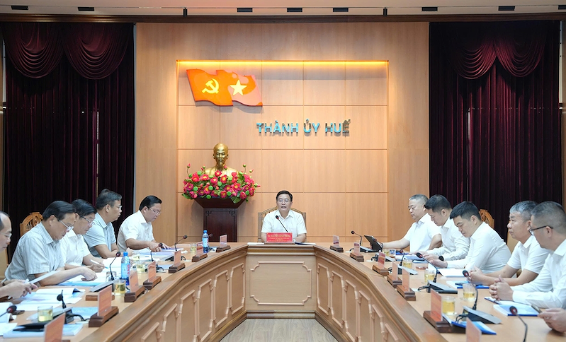 Toàn cảnh buổi làm việc (Ảnh: hue.gov.vn)
