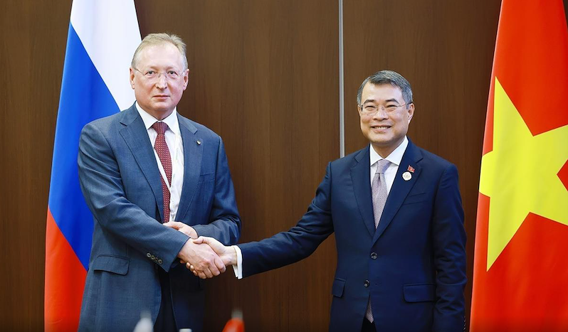 Thủ tướng Lê Minh Hưng tiếp ông Sergey Kudryashov, Tổng Giám đốc Tập đoàn Zarubezhneft (Ảnh: TTXVN)