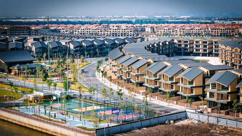 Phối cảnh cảnh quan nội Khu The Komorebi - mang phong cách Nhật Bản của Nomura hợp tác cùng Vinhomes