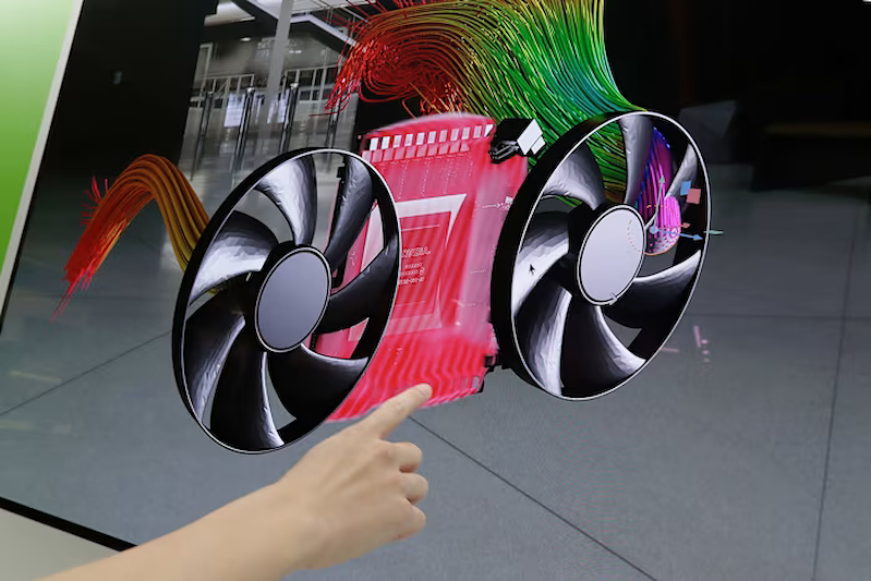 Hệ thống CUDA của Nvidia (Compute Unified Device Architecture) là một nền tảng điện toán song song và mô hình lập trình, được phát triển để thực hiện các tác vụ tính toán tổng quát trên bộ xử lý đồ họa (GPU) (Ảnh: AP)