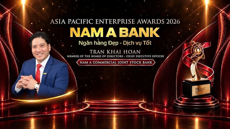 Ông Trần Khải Hoàn - Thành viên HĐQT, Tổng giám đốc Nam A Bank được vinh danh Doanh nhân xuất sắc châu Á