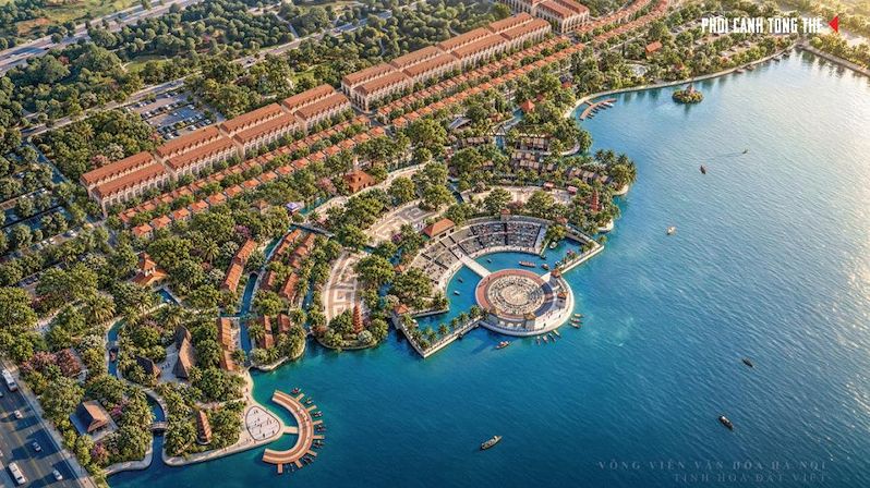 Trong Khu đô thị đa mục tiêu Bắc Thăng Long Urban City có Công viên Văn hóa Hà Nội