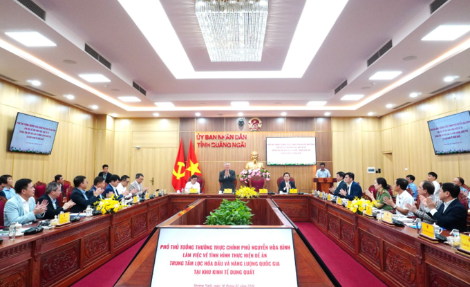 Quảng Ngãi muốn giữ lại 30% thuế xuất nhập khẩu tại Dung Quất để làm trung tâm lọc dầu, năng lượng 20 tỷ USD