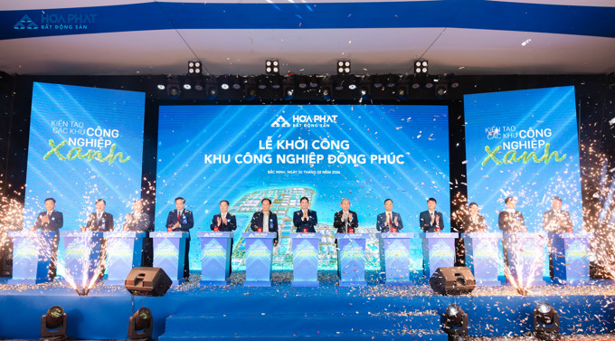 Hòa Phát khởi công KCN Đồng Phúc 355 ha, vốn đầu tư hơn 3.730 tỷ đồng