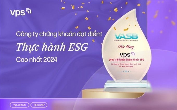 VPS được VASB vinh danh công ty chứng khoán đạt điểm thực hành ESG cao nhất