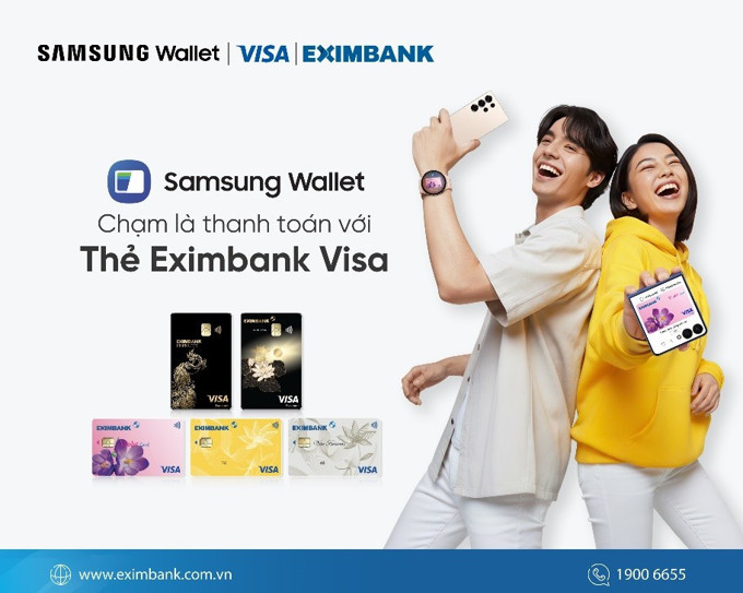Thanh toán 'một chạm' cùng Eximbank Visa trên Samsung Pay