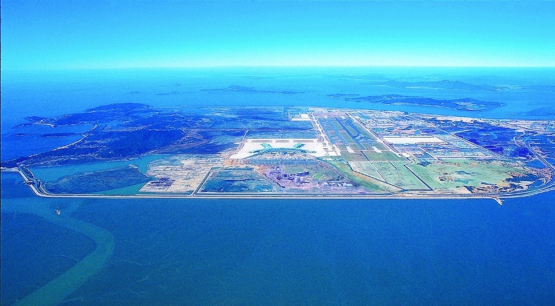 Sân bay quốc tế Incheon (Hàn Quốc) được quy hoạch trên mặt nước (Ảnh: The Korea Herald)