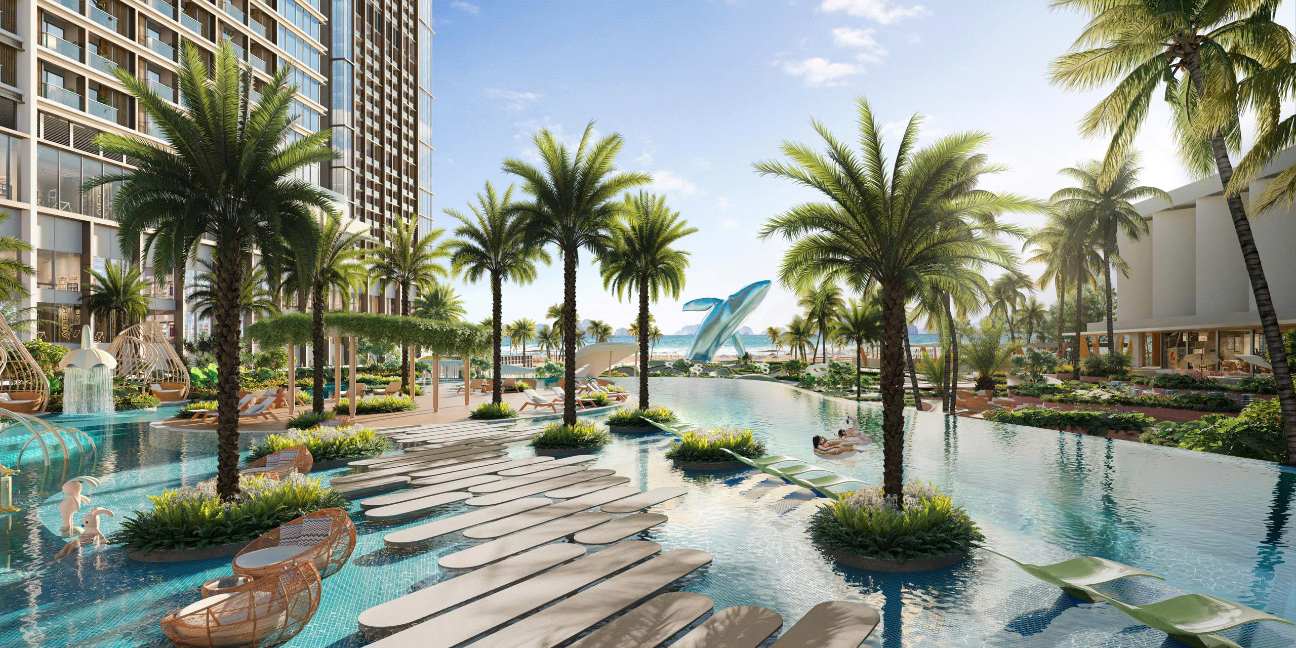 Thay vì tiêu tốn thời gian di chuyển liên tục, du khách có thể tìm thấy mọi nhu cầu nghỉ dưỡng và giải trí, chỉ trong tầm bước chân từ Aria Bay.