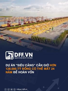 Dự án "siêu cảng" Cần Giờ hơn 128.000 tỷ đồng có thể mất 24 năm để hoàn vốn