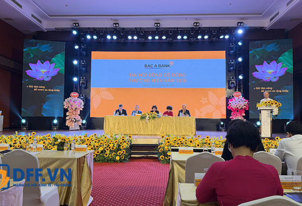 AGM 2026 Bac A Bank: 133 cổ đông đại cho 97% cổ phần tham dự, trình mục tiêu lãi 1.650 tỷ đồng, hoãn huy động vốn từ cổ đông