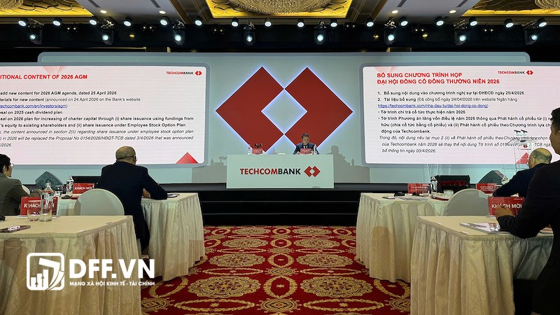 Ông Hồ Hùng Anh - Chủ tịch HĐQT - điều hành AGM 2026 của Techcombank