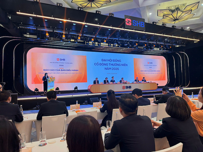 AGM 2026 SHB: Hơn 2.800 cổ đông tham dự, quý 1 lãi 4.600 tỷ đồng, chốt chia cổ tức tổng tỷ lệ 16%