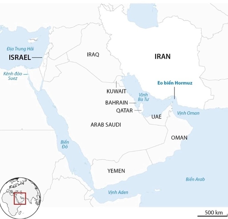 Eo biển Hormuz (Nguồn: Guardian)