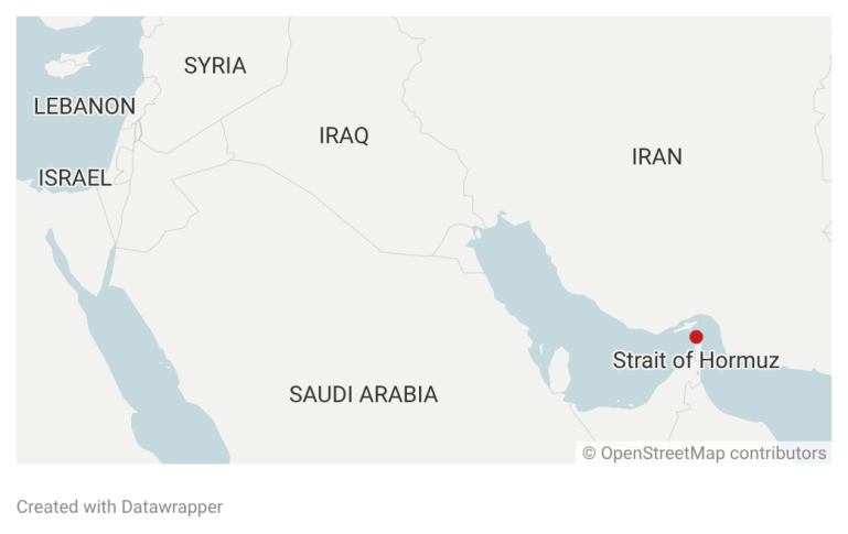 Vị trí eo biển Hormuz Vị trí eo biển Hormuz