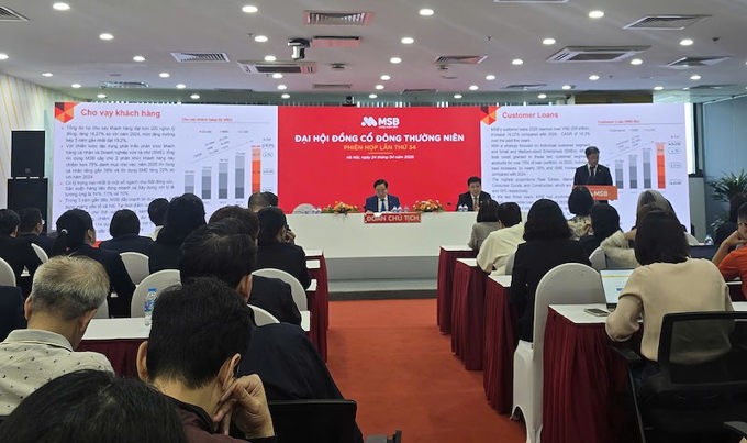 AGM 2026 MSB: Chốt mục tiêu lãi 8.000 tỷ đồng, riêng quý I lãi 1.890 tỷ đồng, chia cổ phiếu thưởng tỷ lệ 20%, 3 tháng nữa chuyển sang trụ sở mới