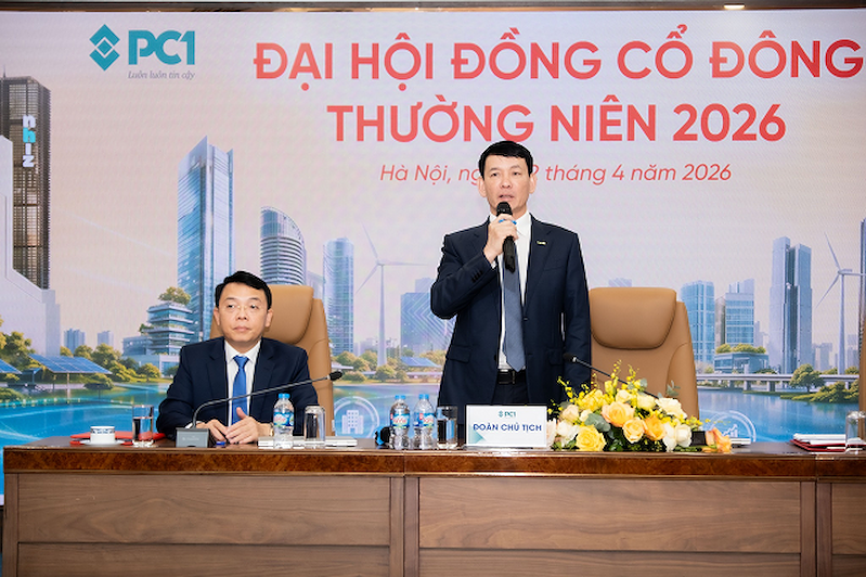 Chủ tịch Trịnh Văn Tuấn phát biểu tại AGM 2026 PC1