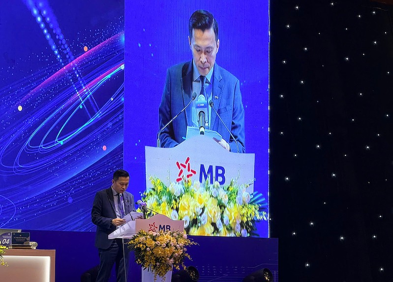 CEO MBBank Phạm Như Ánh tại AGM 2026 (Ảnh: Lê Minh, DFF.VN)