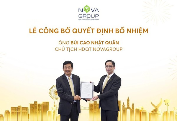 Ông Bùi Cao Nhật Quân thay cha làm Chủ tịch NovaGroup
