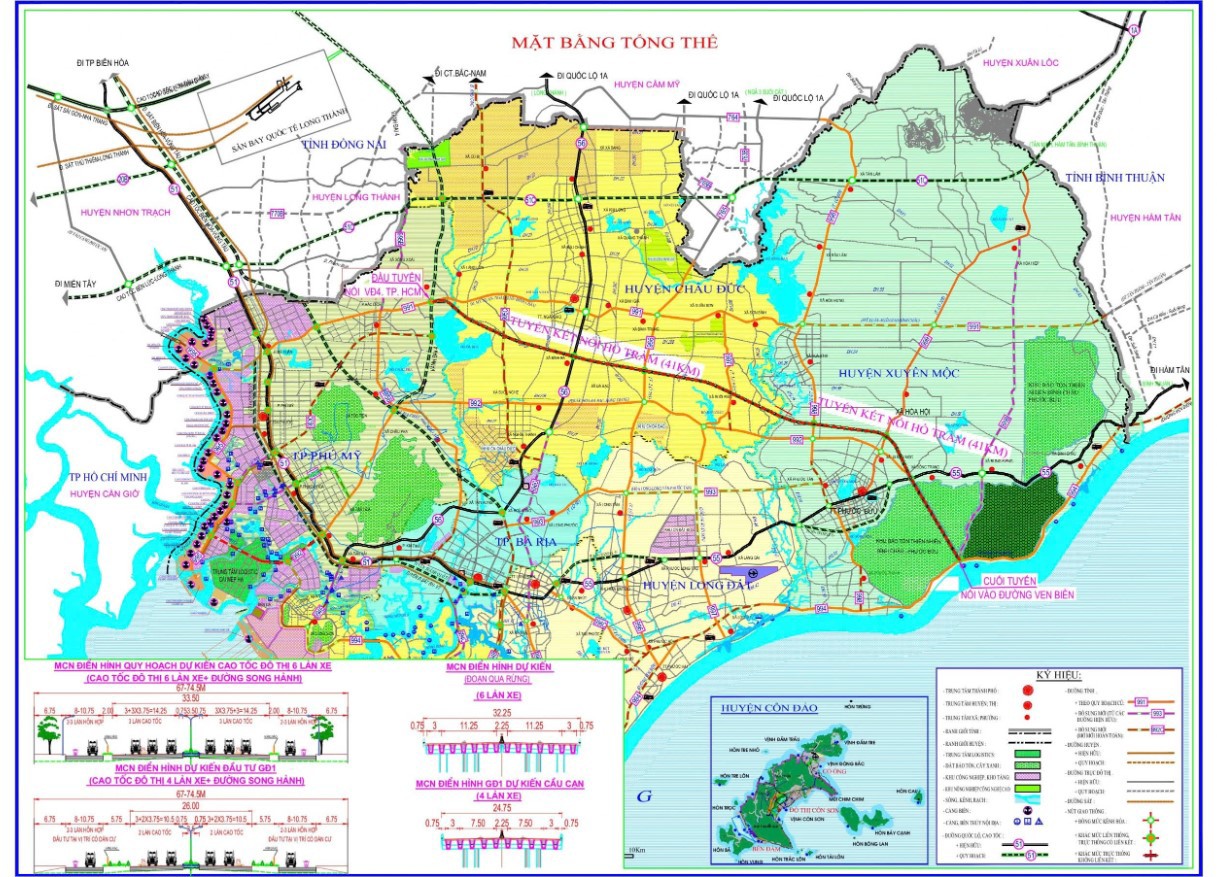 Bản đồ tuyến cao tốc đô thị Hồ Tràm – sân bay Long Thành (Ảnh: Thanh Niên) Bản đồ tuyến cao tốc đô thị Hồ Tràm – sân bay Long Thành (Ảnh: Thanh Niên)