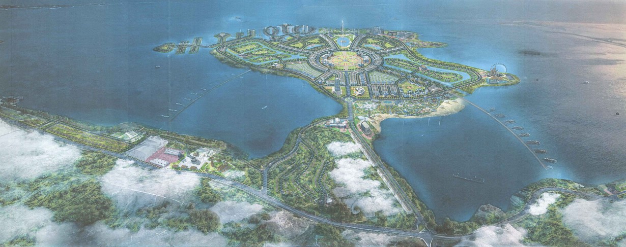 Phối cảnh một phần dự án Khu du lịch nghỉ dưỡng tại bán đảo Tha La, hồ Dầu Tiếng Phối cảnh một phần dự án Khu du lịch nghỉ dưỡng tại bán đảo Tha La, hồ Dầu Tiếng