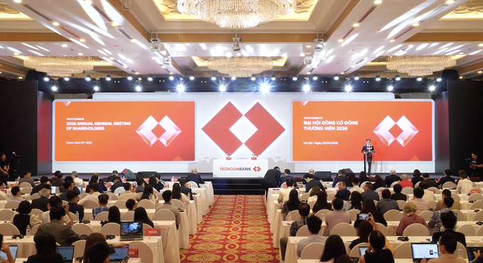 AGM 2026 Techcombank: Chốt mục tiêu lãi 37.500 tỷ đồng, chia cổ phiếu thưởng 60%, cổ tức 7% tiền mặt