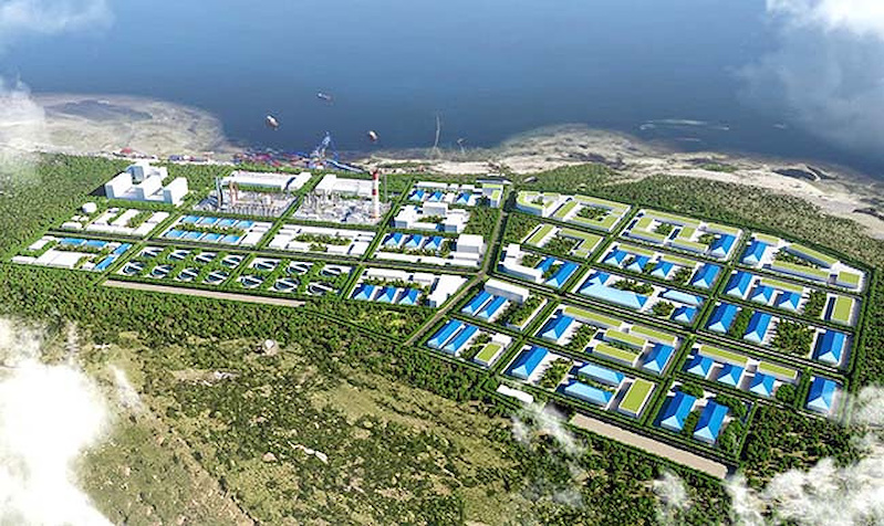 <i>Bến cảng Phù Mỹ gắn liền với Khu công nghiệp Phù Mỹ - Ảnh phối cảnh dự án</i>