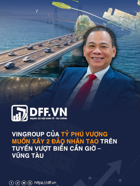 Vingroup của tỷ phú Vượng muốn xây 2 đảo nhân tạo trên tuyến vượt biển Cần Giờ – Vũng Tàu