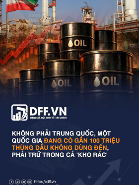 Không phải Trung Quốc, một quốc gia đang có gần 100 triệu thùng dầu không dùng đến, phải trữ trong cả 'kho rác'