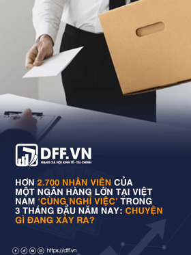 Hơn 2.700 nhân viên của một ngân hàng lớn tại Việt Nam ‘cùng nghỉ việc’ trong 3 tháng đầu năm nay: Chuyện gì đang xảy ra?