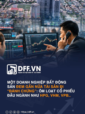 Một doanh nghiệp bất động sản đem gần nửa tài sản đi “đánh chứng”: Ôm loạt cổ phiếu đầu ngành như HPG, VHM, VPB…