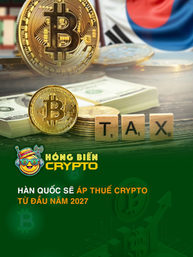 Hàn Quốc sẽ áp thuế crypto từ đầu năm 2027
