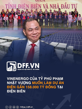 VinEnergo của tỷ phú Phạm Nhật Vượng muốn làm dự án điện gần 158.000 tỷ đồng tại Điện Biên