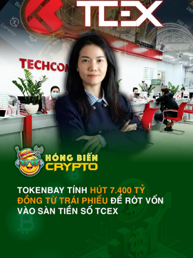 TokenBay tính hút 7.400 tỷ đồng từ trái phiếu để rót vốn vào sàn tiền số TCEX