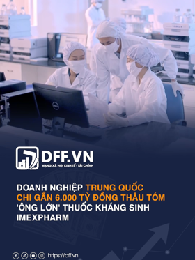 Doanh nghiệp Trung Quốc chi gần 6.000 tỷ đồng thâu tóm 'ông lớn' thuốc kháng sinh Imexpharm