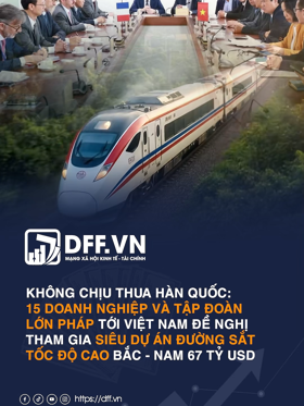 15 doanh nghiệp và tập đoàn lớn Pháp tới Việt Nam đề nghị tham gia siêu dự án đường sắt tốc độ cao Bắc - Nam 67 tỷ USD