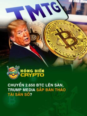 Chuyển 2.650 BTC lên sàn, Trump Media sắp bán tháo tài sản số?