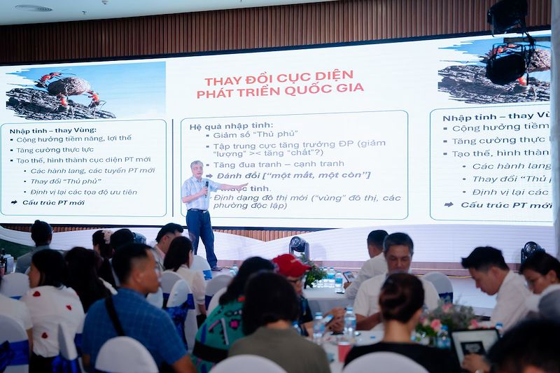 PGS.TS Trần Đình Thiên cho rằng quy hoạch các trung tâm hành chính mới, tác động mạnh tới bộ mặt đô thị và thị trường BĐS 