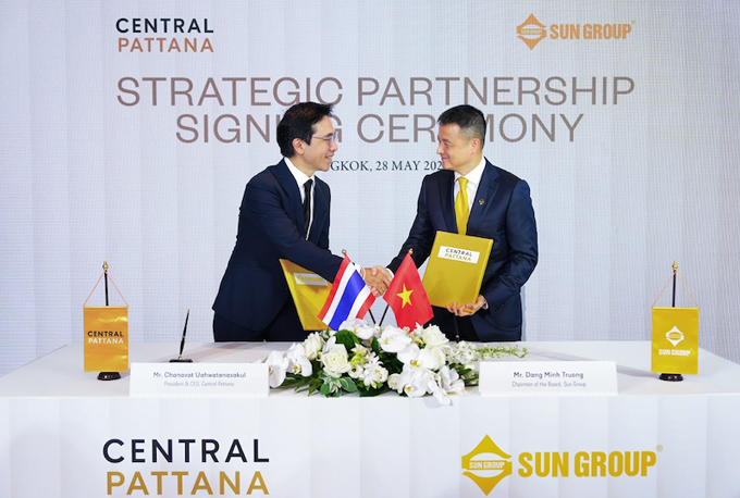 Bắt tay “vua bán lẻ” Thái Lan Central Pattana, Sun Group kiến tạo các trung tâm mua sắm thế hệ mới thành điểm đến văn hóa, giải trí