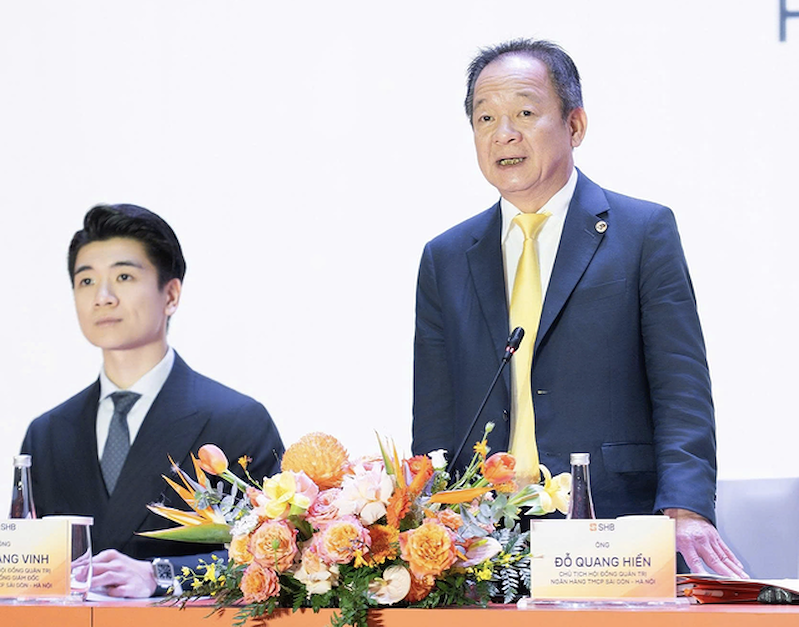 Chủ tịch SHB Đỗ Quang Hiển tại AGM 2026