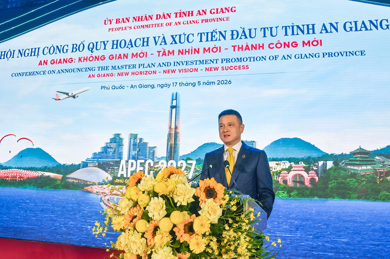 Ông Đặng Minh Trường - Chủ tịch HĐQT Tập đoàn Sun Group phát biểu tại hội nghị. Ảnh: Ánh Dương.