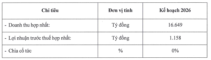 Kế hoạch kinh doanh năm 2026 Gelex Infra Kế hoạch kinh doanh năm 2026 Gelex Infra