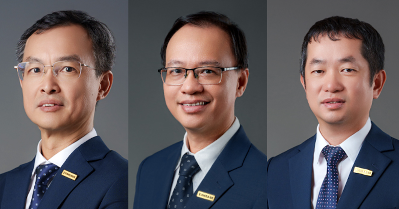 Các công Đào Hồng Châu, Nguyễn Hồ Hoàng Vũ và Nguyễn Hướng Minh (Ảnh: Eximbank) Các công Đào Hồng Châu, Nguyễn Hồ Hoàng Vũ và Nguyễn Hướng Minh (Ảnh: Eximbank)